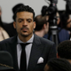 Former NBA basketball player Matt Barnes arrives at the funeral services for police shooting victim Stephon Clark at Bayside of South Sacramento Church in Sacramento, Calif., on March 29, 2018.